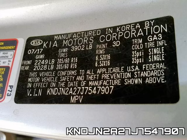 KNDJN2A27J7547907 фото 2
