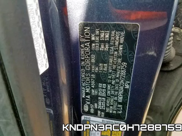 KNDPN3AC0H7288759 фото 2