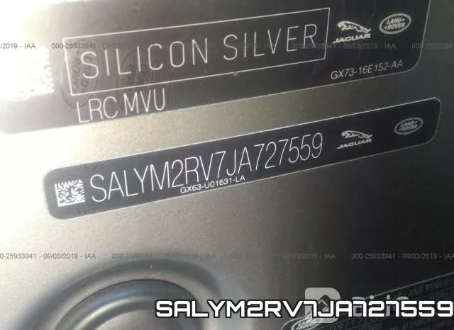 SALYM2RV7JA727559 фото 10