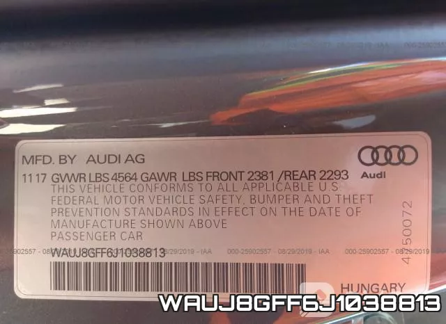 WAUJ8GFF6J1038813 фото 10