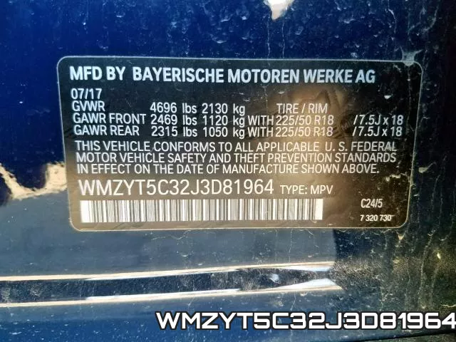 WMZYT5C32J3D81964 фото 2