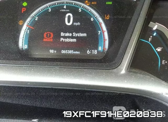 19XFC1F91HE020838 фото 8