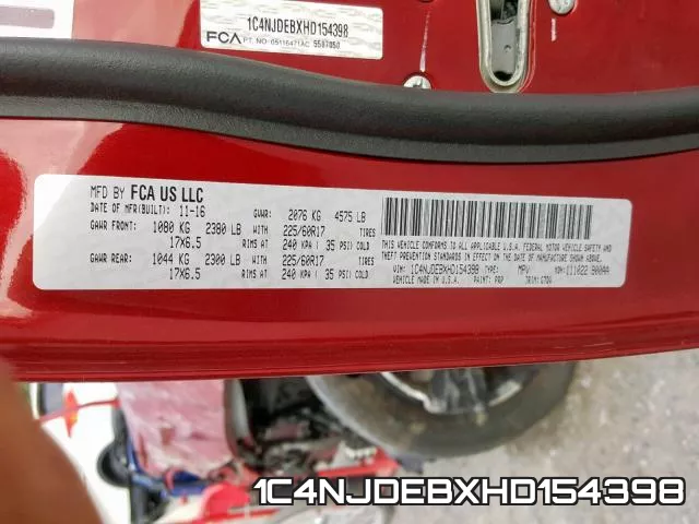1C4NJDEBXHD154398 фото 2