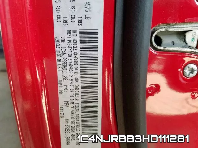 1C4NJRBB3HD111281 фото 2