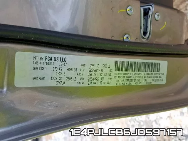1C4PJLCB6JD597157 фото 2
