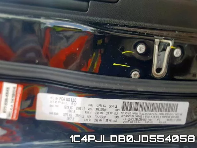 1C4PJLDB0JD554058 фото 2