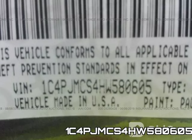1C4PJMCS4HW580605 фото 10