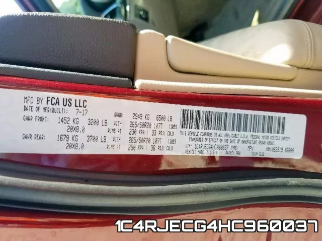 1C4RJECG4HC960037 фото 2