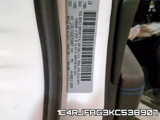 1C4RJFAG3KC538907 фото 2
