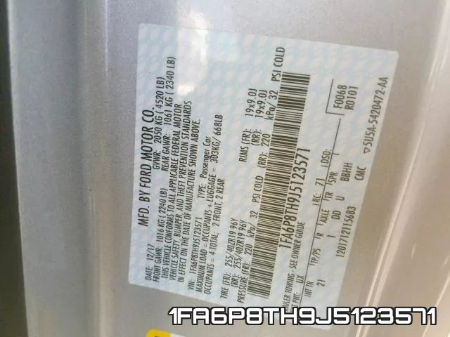 1FA6P8TH9J5123571 фото 2