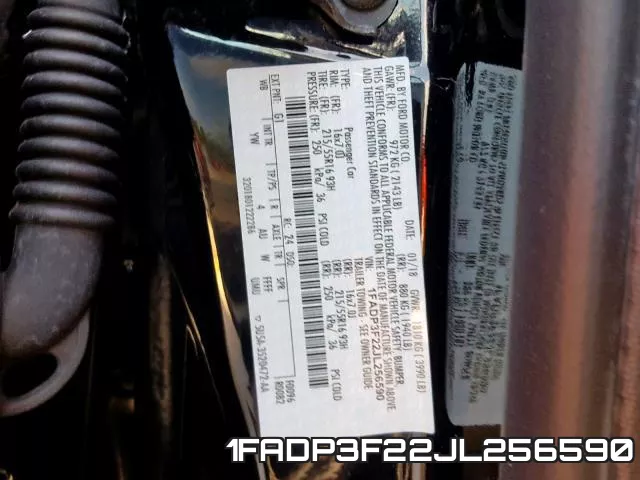 1FADP3F22JL256590 фото 2