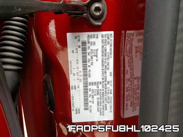 1FADP5FU8HL102425 фото 2