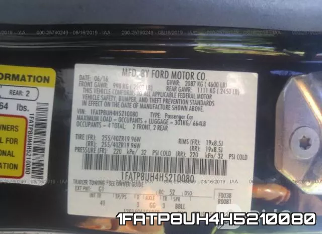 1FATP8UH4H5210080 фото 10