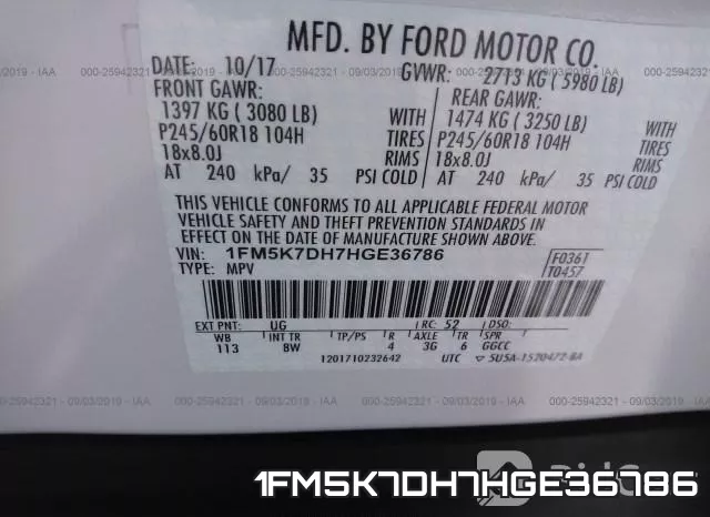 1FM5K7DH7HGE36786 фото 10