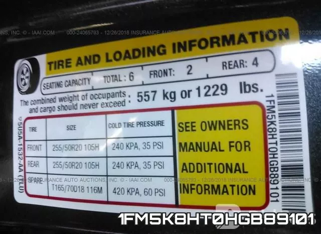 1FM5K8HT0HGB89101 фото 10