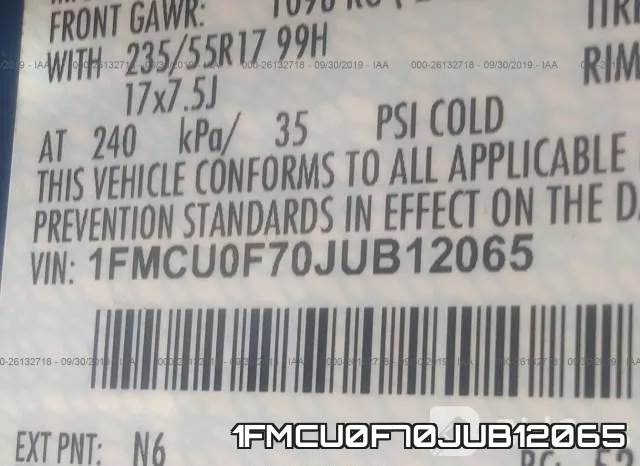1FMCU0F70JUB12065 фото 10