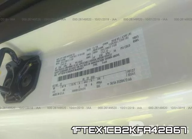 1FTEX1CB2KFA42867 фото 9