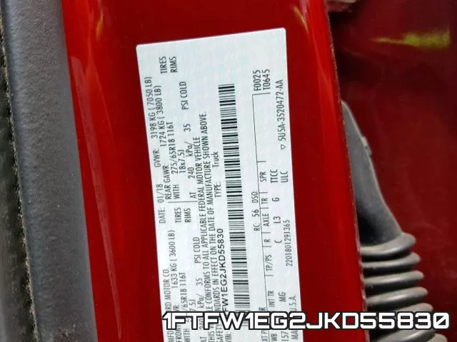 1FTFW1EG2JKD55830 фото 2