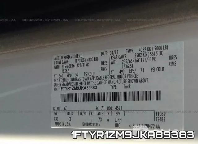 1FTYR1ZM9JKA89383 фото 10