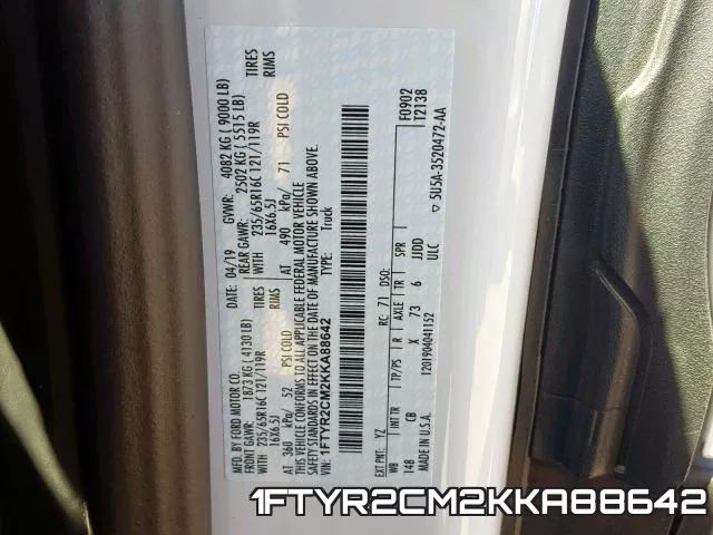 1FTYR2CM2KKA88642 фото 2