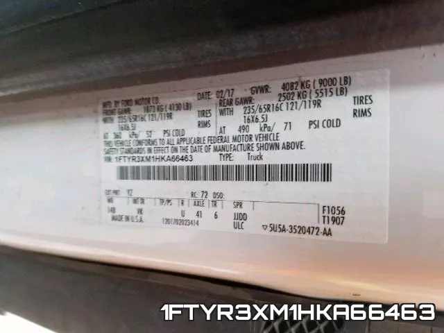 1FTYR3XM1HKA66463 фото 2