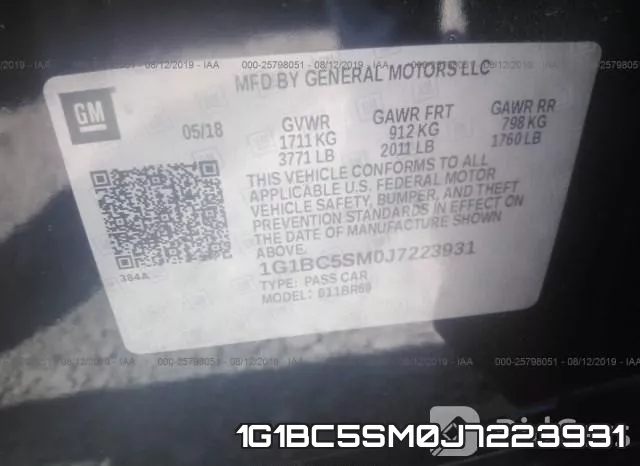 1G1BC5SM0J7223931 фото 10