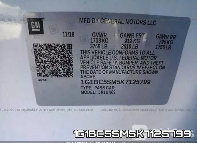 1G1BC5SM5K7125799 фото 10