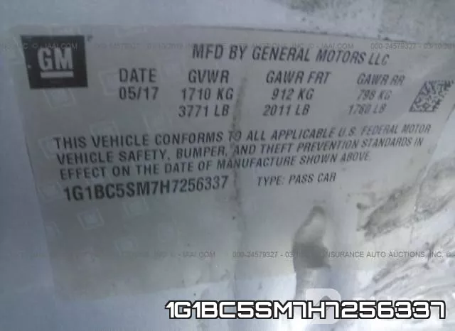 1G1BC5SM7H7256337 фото 10