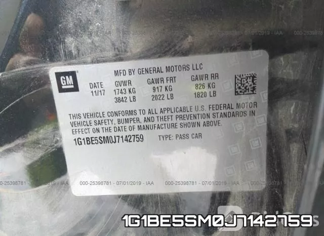 1G1BE5SM0J7142759 фото 10