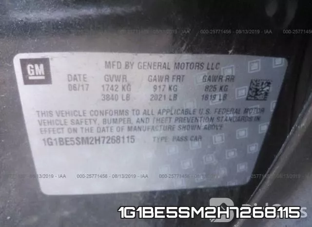 1G1BE5SM2H7268115 фото 10