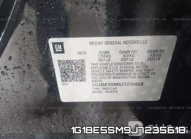 1G1BE5SM9J7235618 фото 10