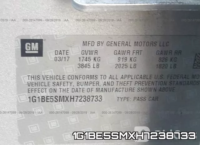 1G1BE5SMXH7238733 фото 10