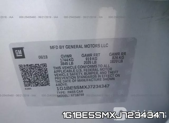 1G1BE5SMXJ7234347 фото 10