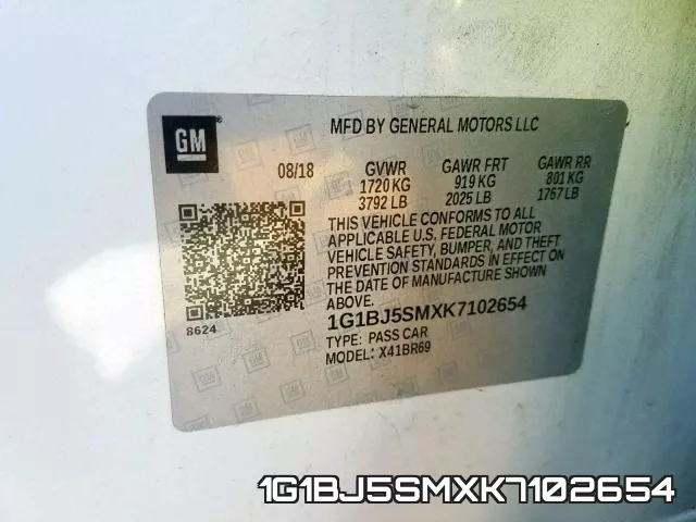 1G1BJ5SMXK7102654 фото 2
