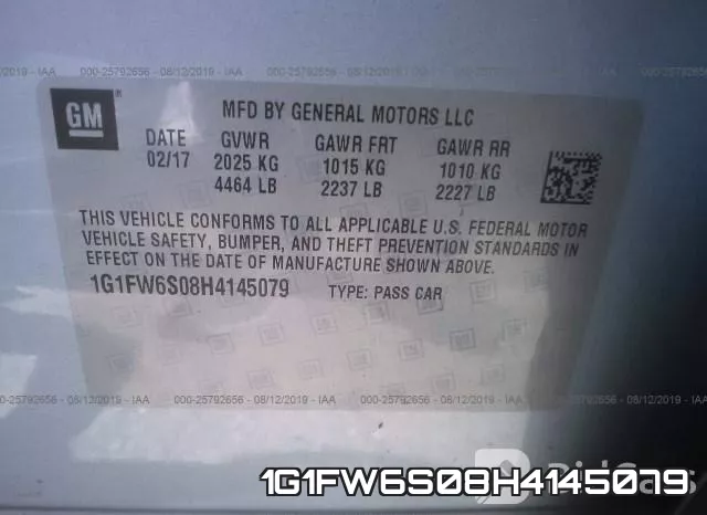 1G1FW6S08H4145079 фото 10