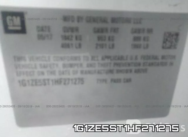 1G1ZE5ST1HF271275 фото 10