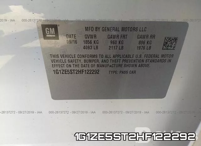 1G1ZE5ST2HF122292 фото 10