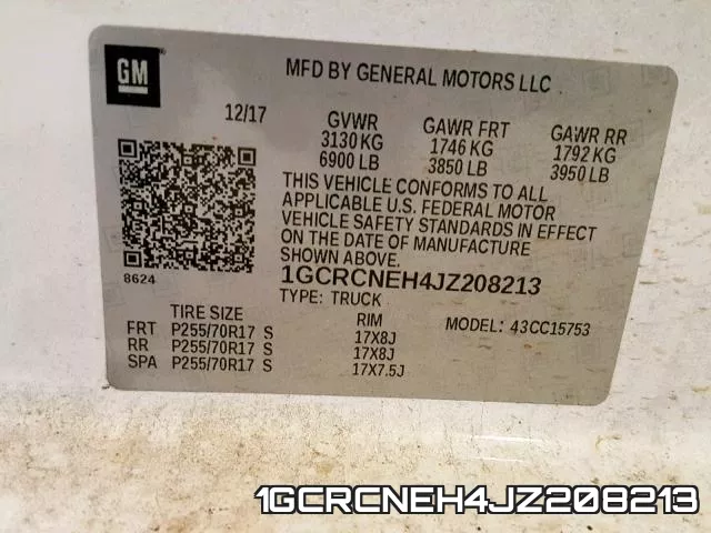 1GCRCNEH4JZ208213 фото 2