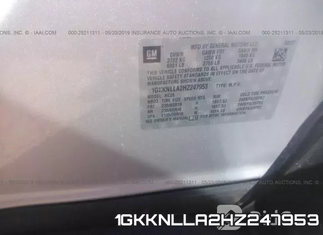 1GKKNLLA2HZ247953 фото 10
