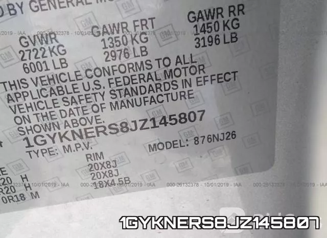 1GYKNERS8JZ145807 фото 10