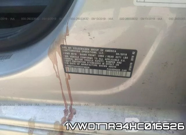 1VWDT7A34HC016526 фото 10