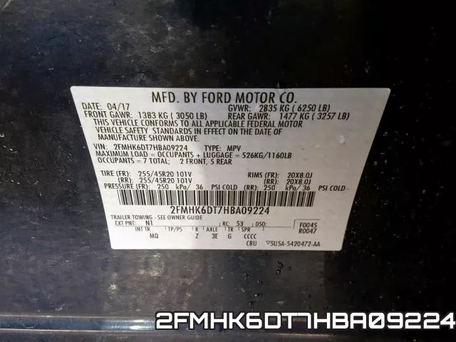 2FMHK6DT7HBA09224 фото 2