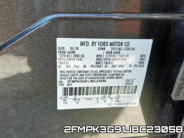2FMPK3G91JBC23058 фото 2