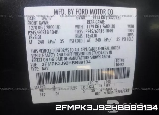 2FMPK3J92HBB89134 фото 10
