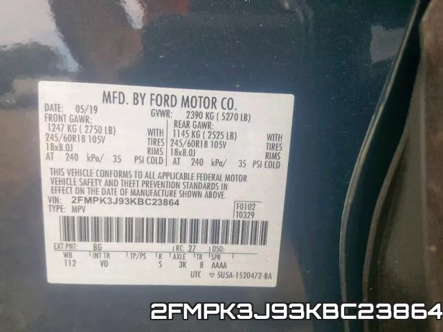 2FMPK3J93KBC23864 фото 2