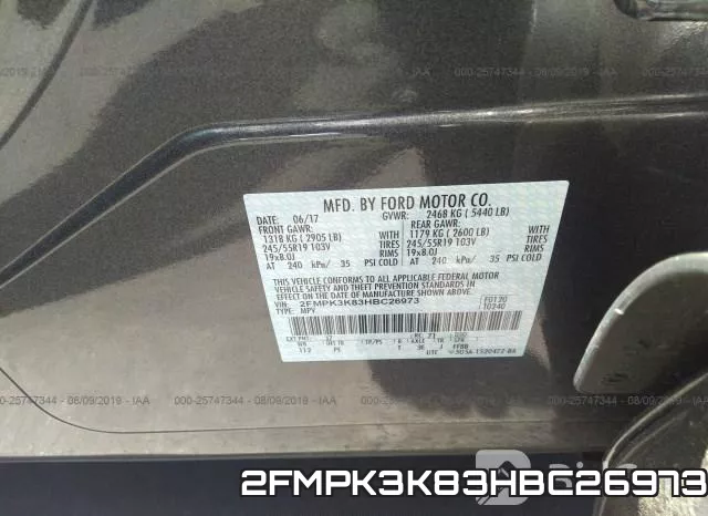 2FMPK3K83HBC26973 фото 10