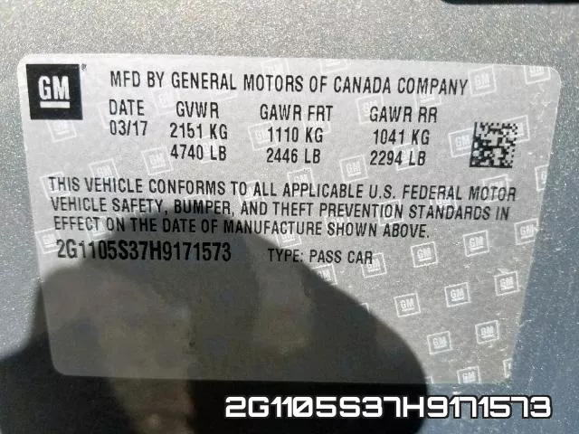 2G1105S37H9171573 фото 2