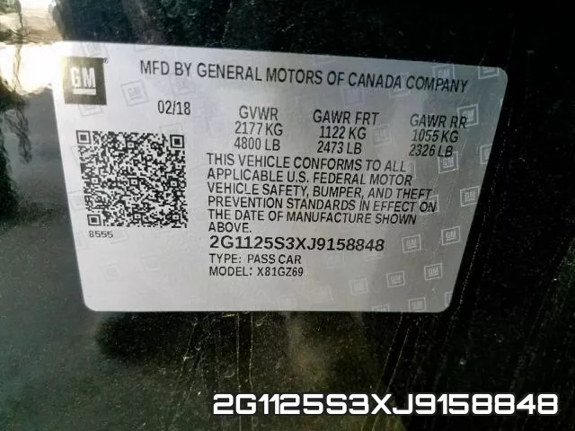 2G1125S3XJ9158848 фото 2