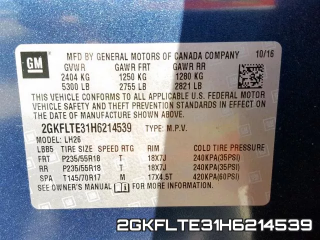 2GKFLTE31H6214539 фото 2