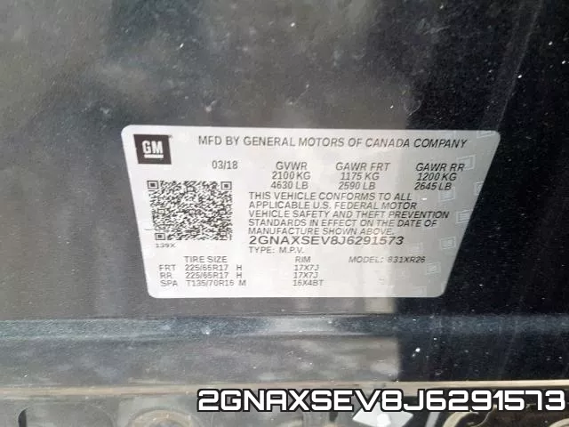 2GNAXSEV8J6291573 фото 2
